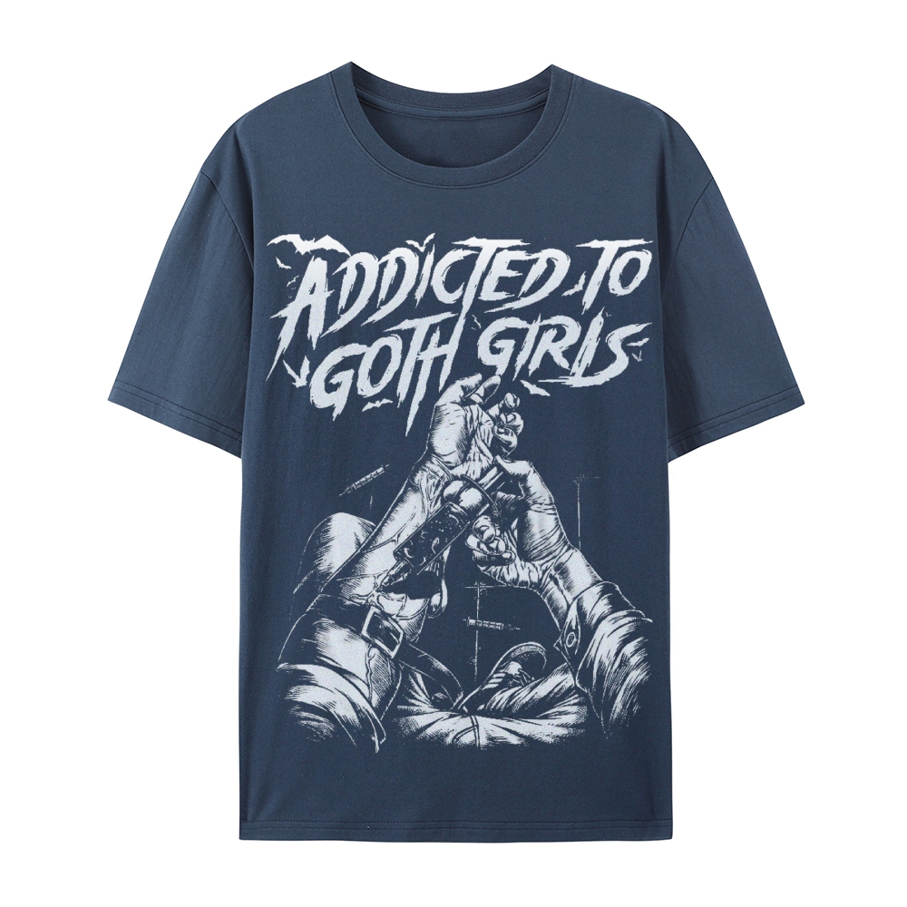 Addicted To Goth Girls Cotton T-Shirt