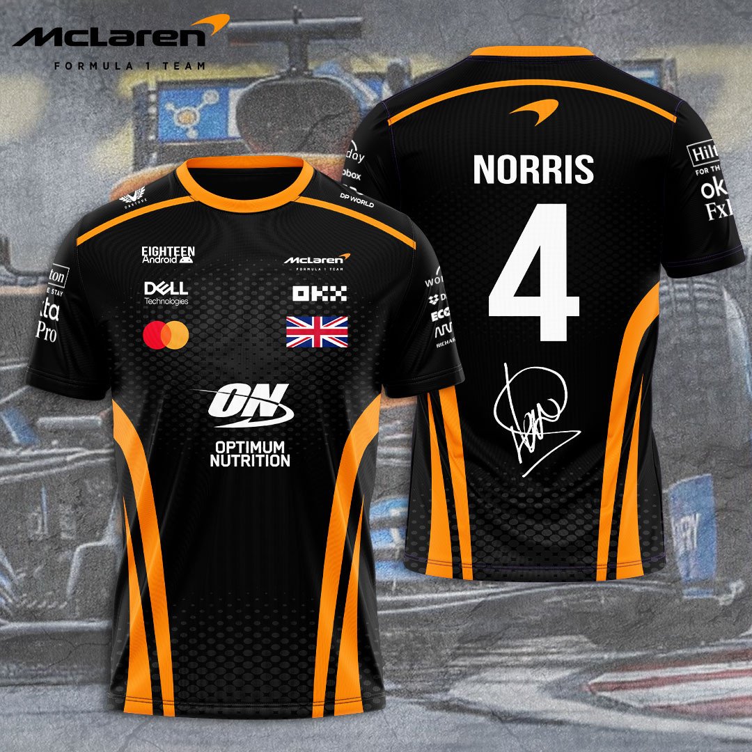 New Limited Edition McLaren 3D T-Shirt, Polo, Hoodie MLAOP0542