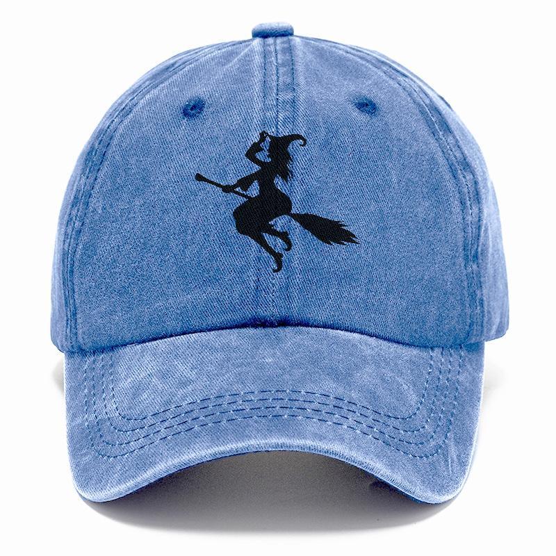 Vintage Charm: Enchanting Witch On Broom Hat (Limited Edition)