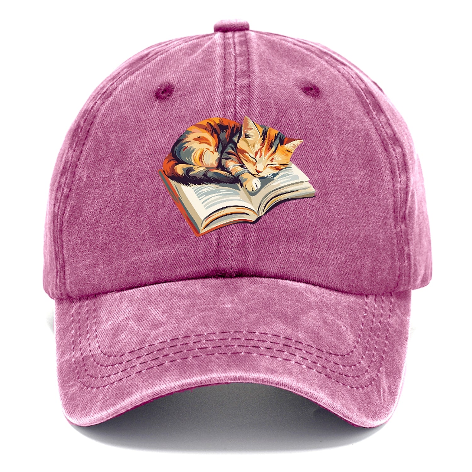 Cat Nap On Book Classic Cap