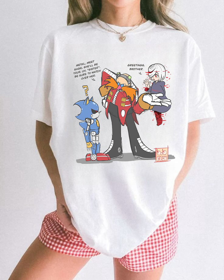 Unisex Funny sonic comics T-shirt/Crewneck/Hoodie