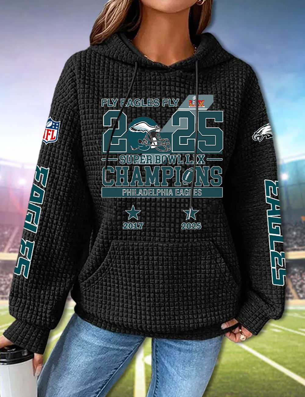 Philadelphia Eagles Football 2025 Champion Hoodie