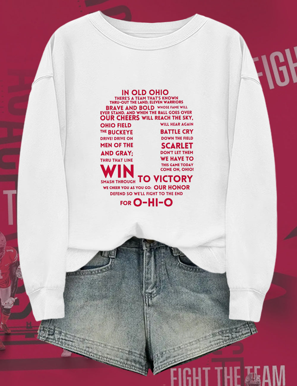 Women's Ohio State University Football Sweatshirt