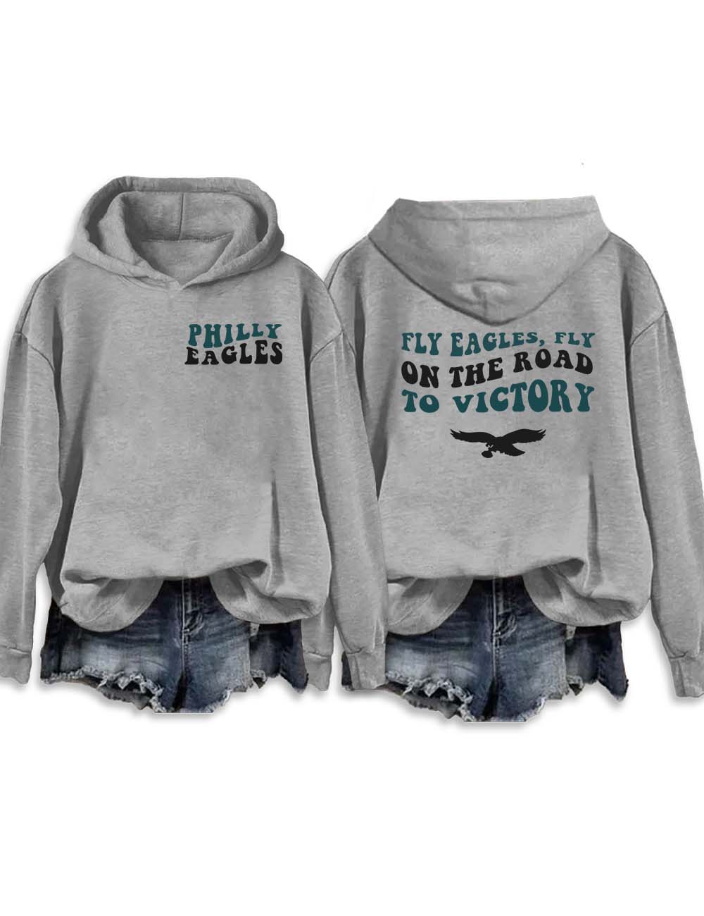 Fly Eagles Fly On The Road To Victory Philly Hoodie