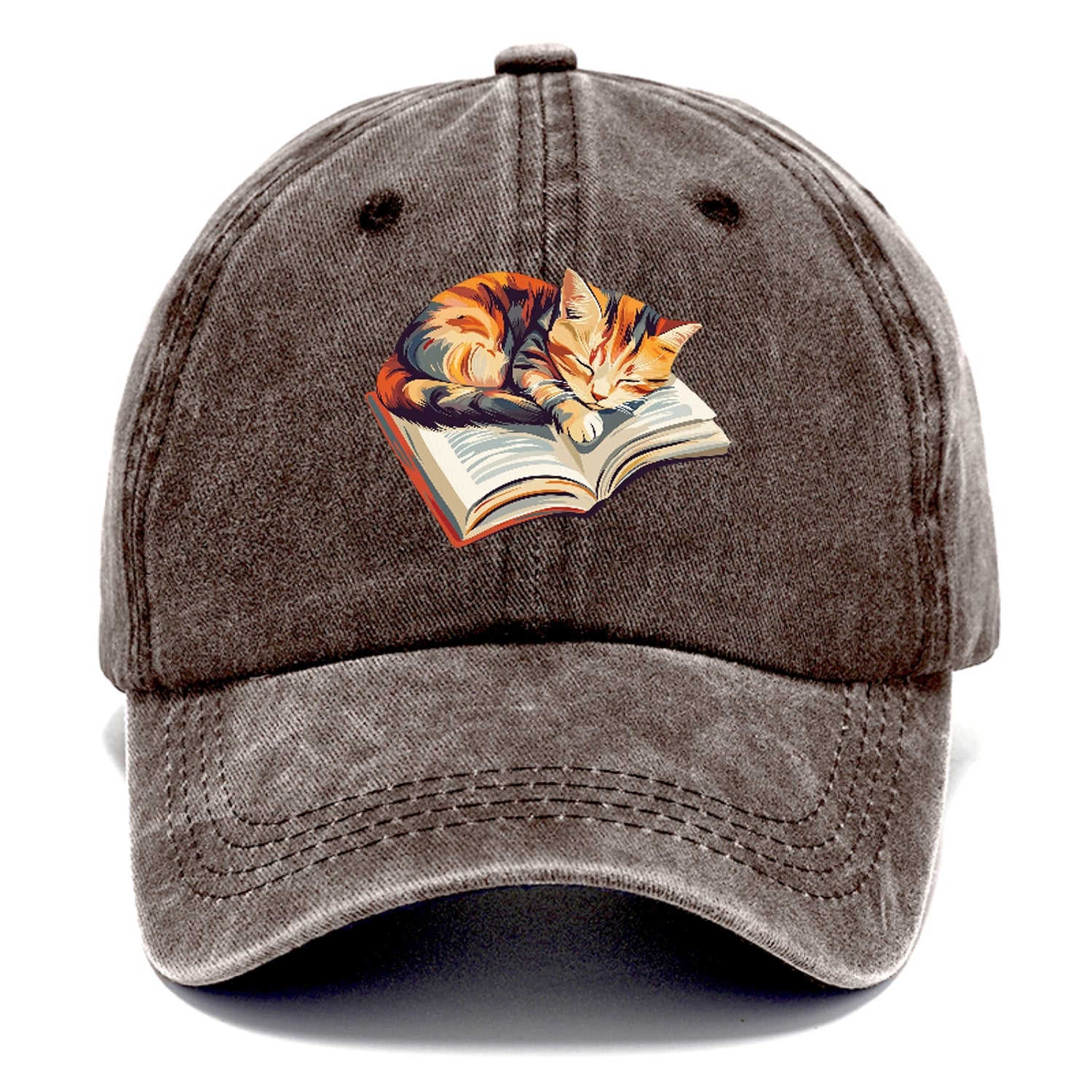 Cat Nap On Book Classic Cap