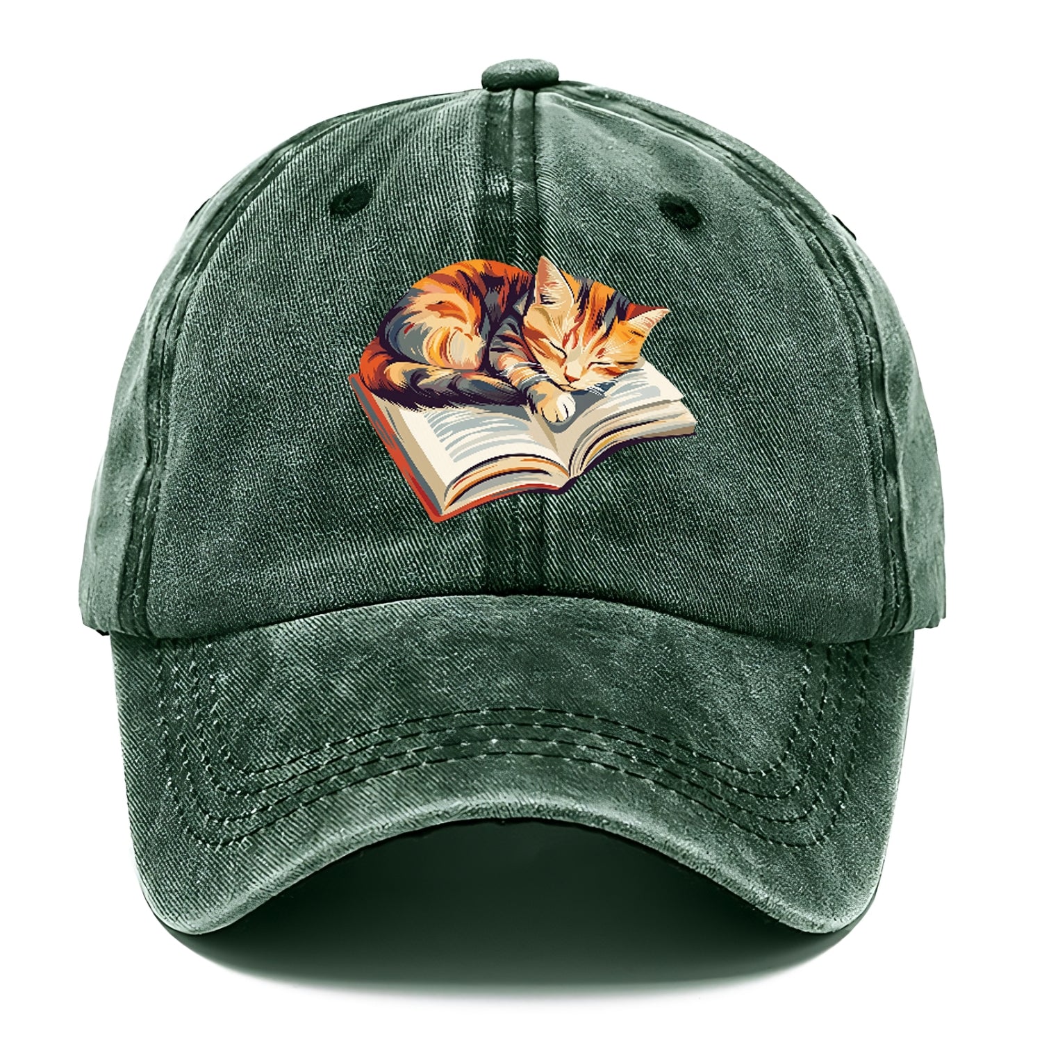 Cat Nap On Book Classic Cap