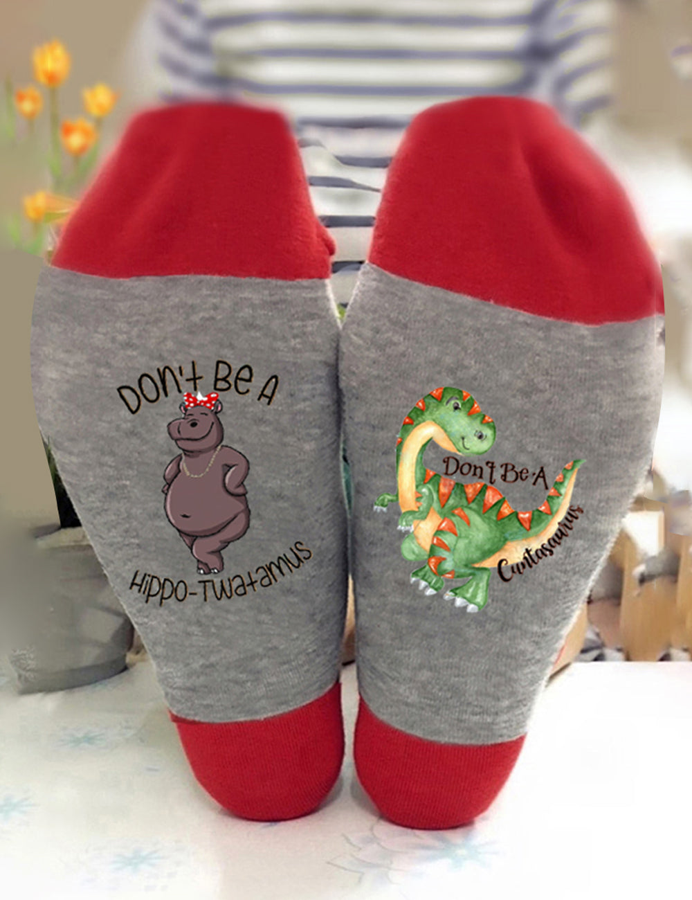 Don't be a Hippotwatamus Cuntasaurus Socks