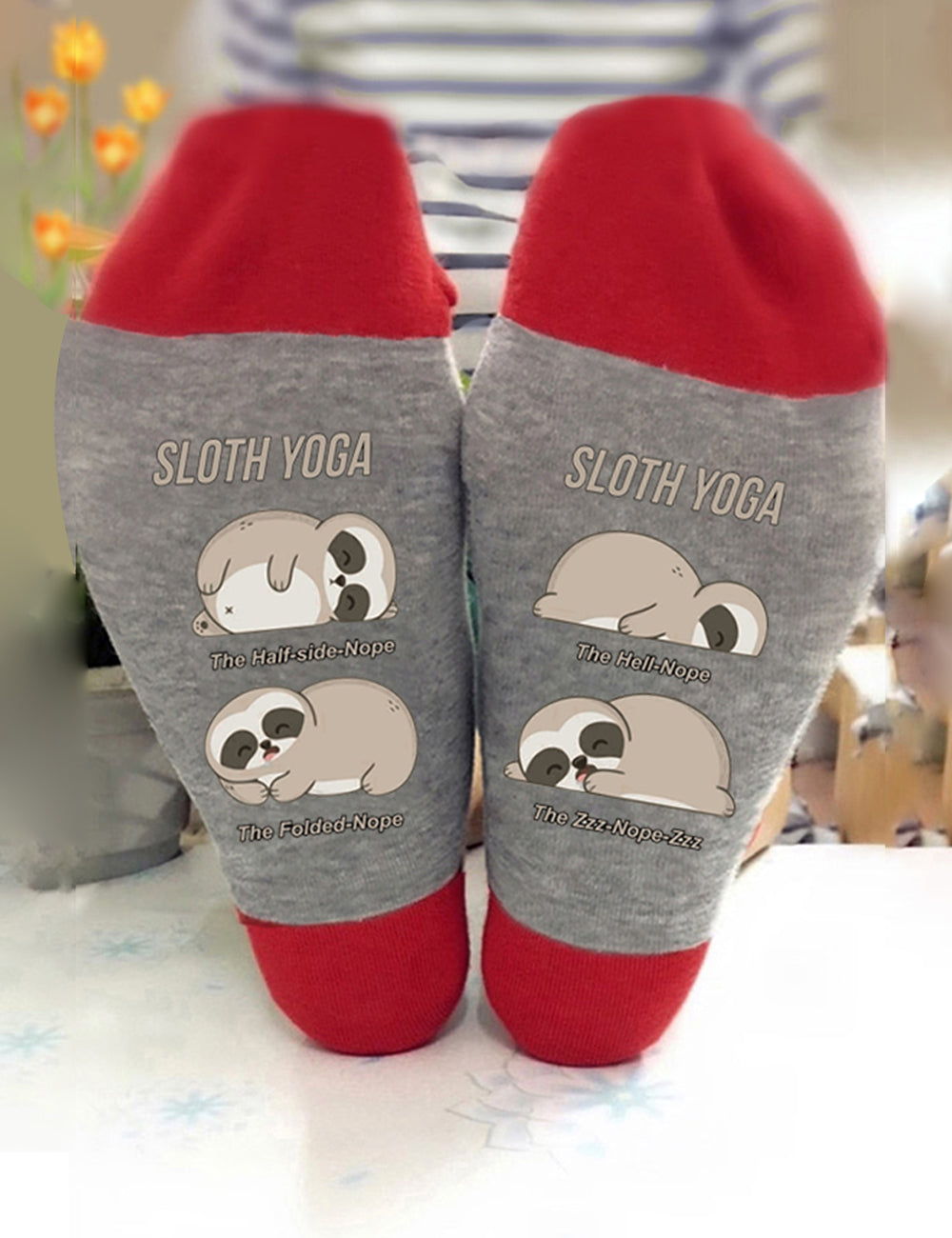 Sloth Yoga Socks