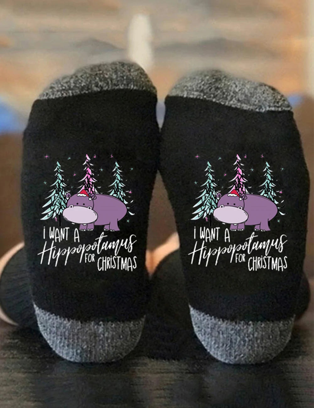 I Want A Hippopotamus For Christmas Socks