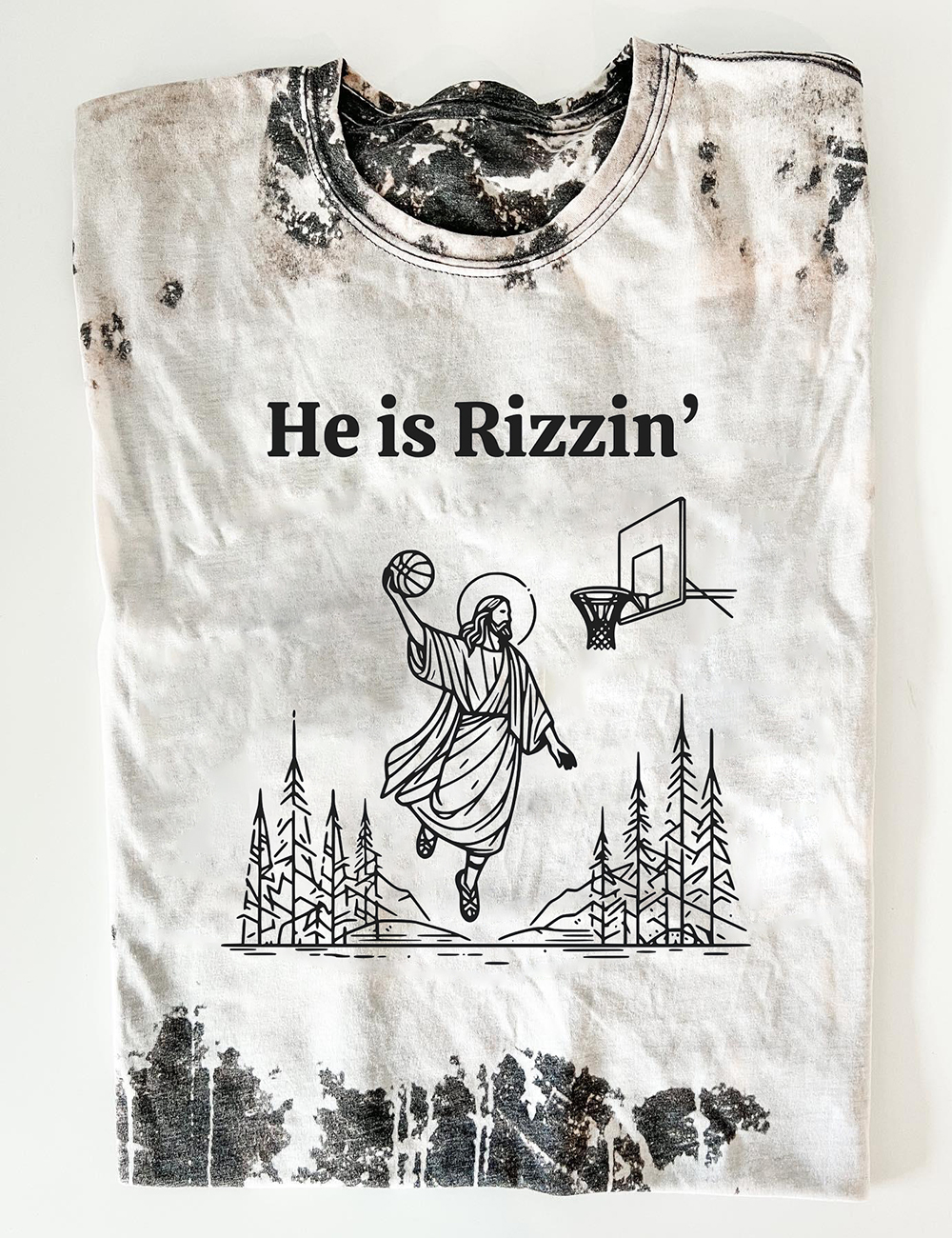  He Is Rizzin' Tee