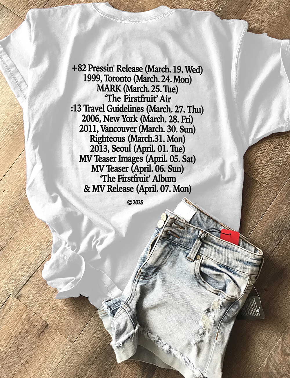 NCT 127 Mark Lee Solo Debut Album The Firstfruit Inspired T-Shirt