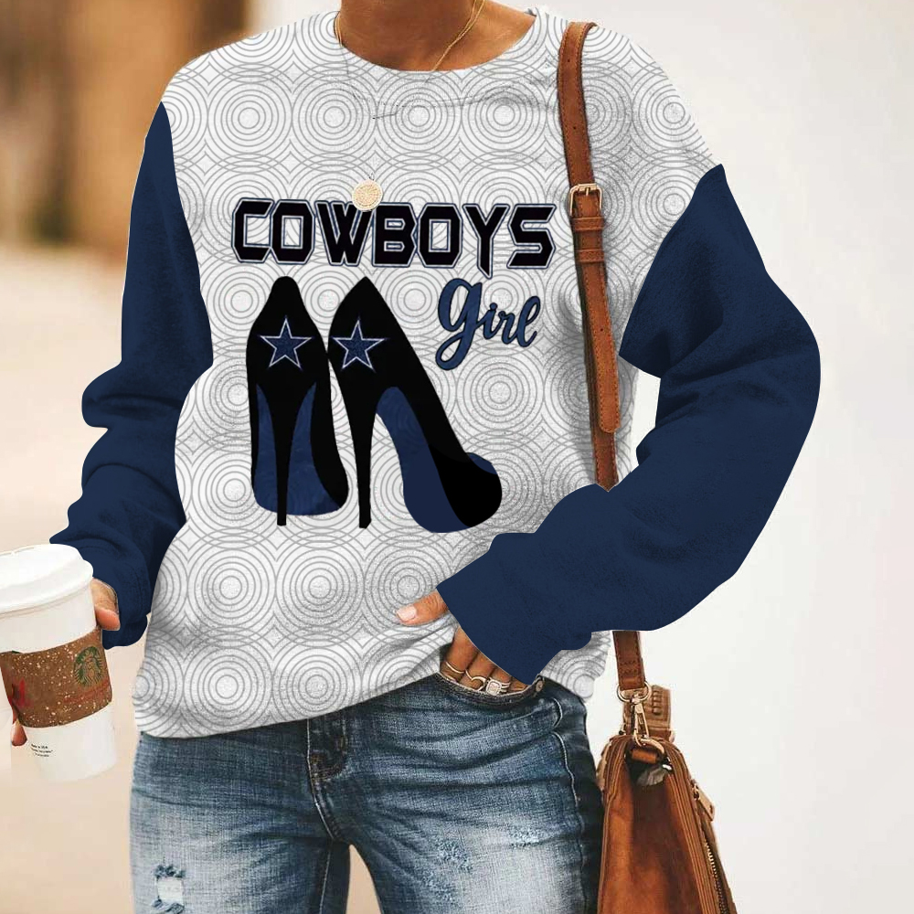 Round Neck Print  Sweatshirt