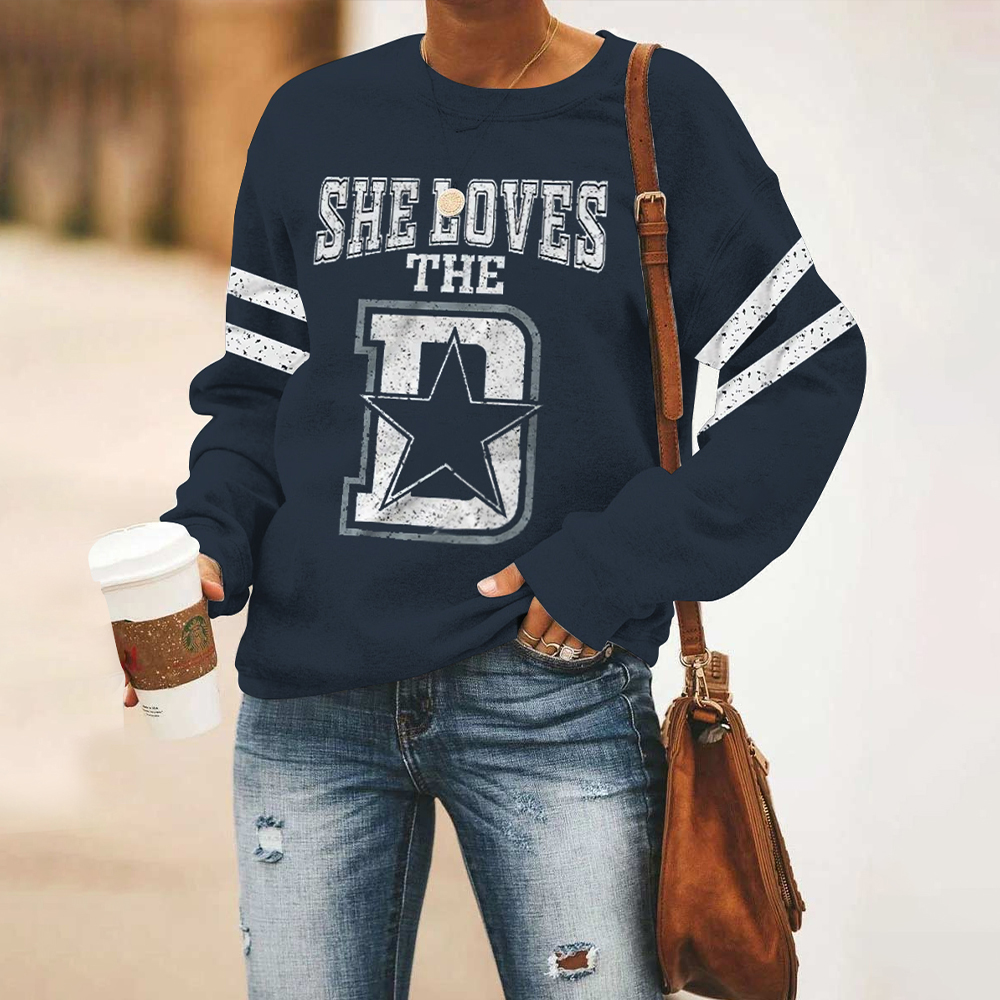 Round Neck Print  Sweatshirt