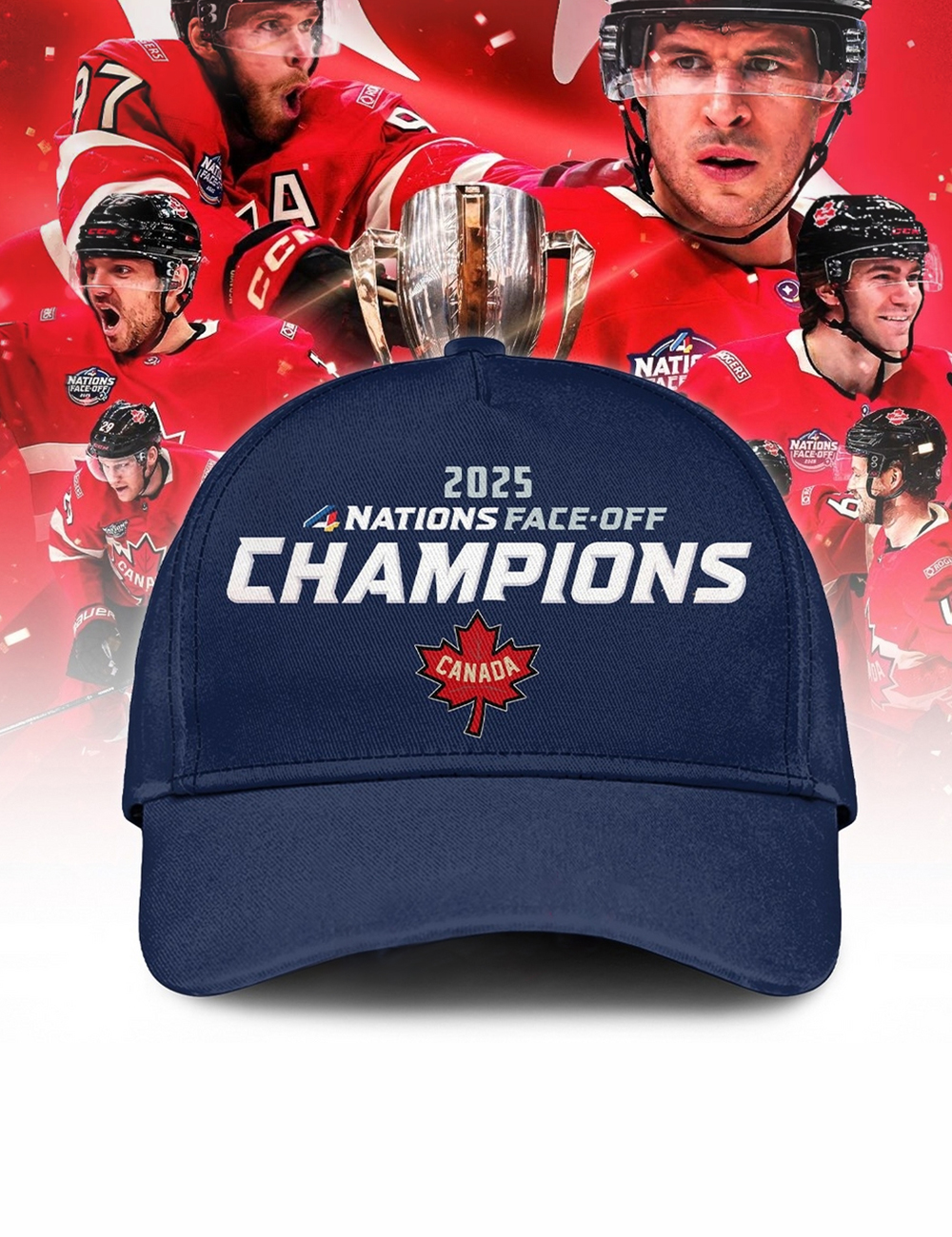 Canada Hockey 2025 4 Nations Face-Off Champions Hat
