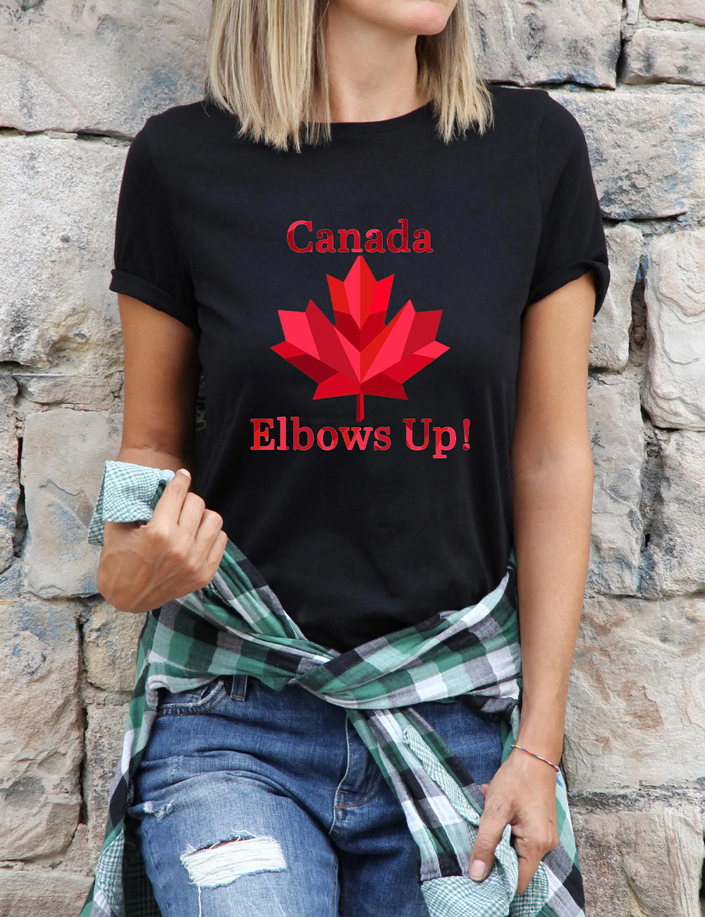 Elbows Up Canada Never 51st Proud Canadian T-shirt