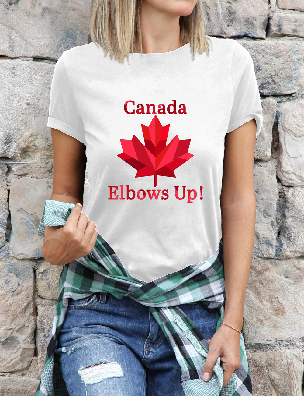 Elbows Up Canada Never 51st Proud Canadian T-shirt