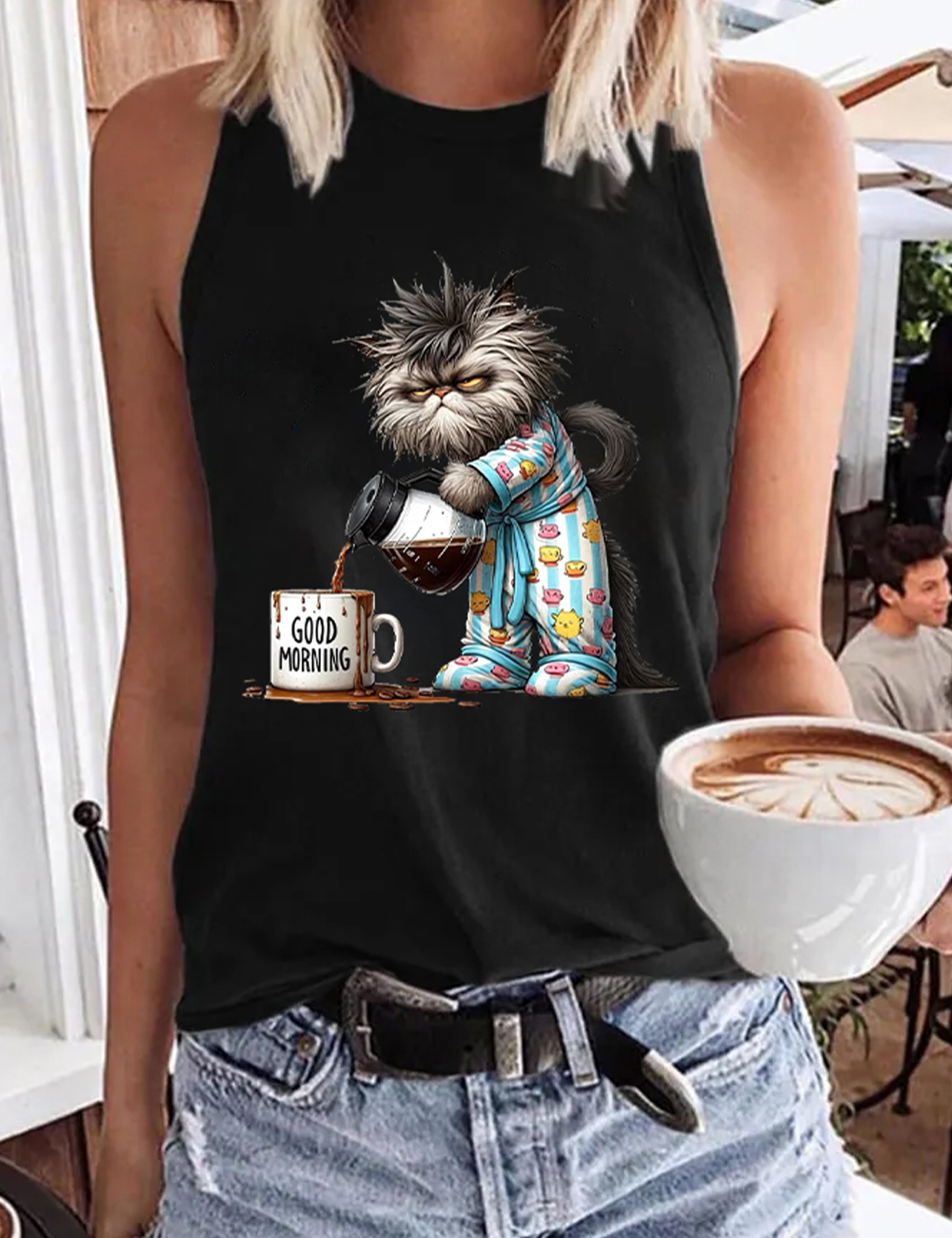Good Morning Coffee Tank Top