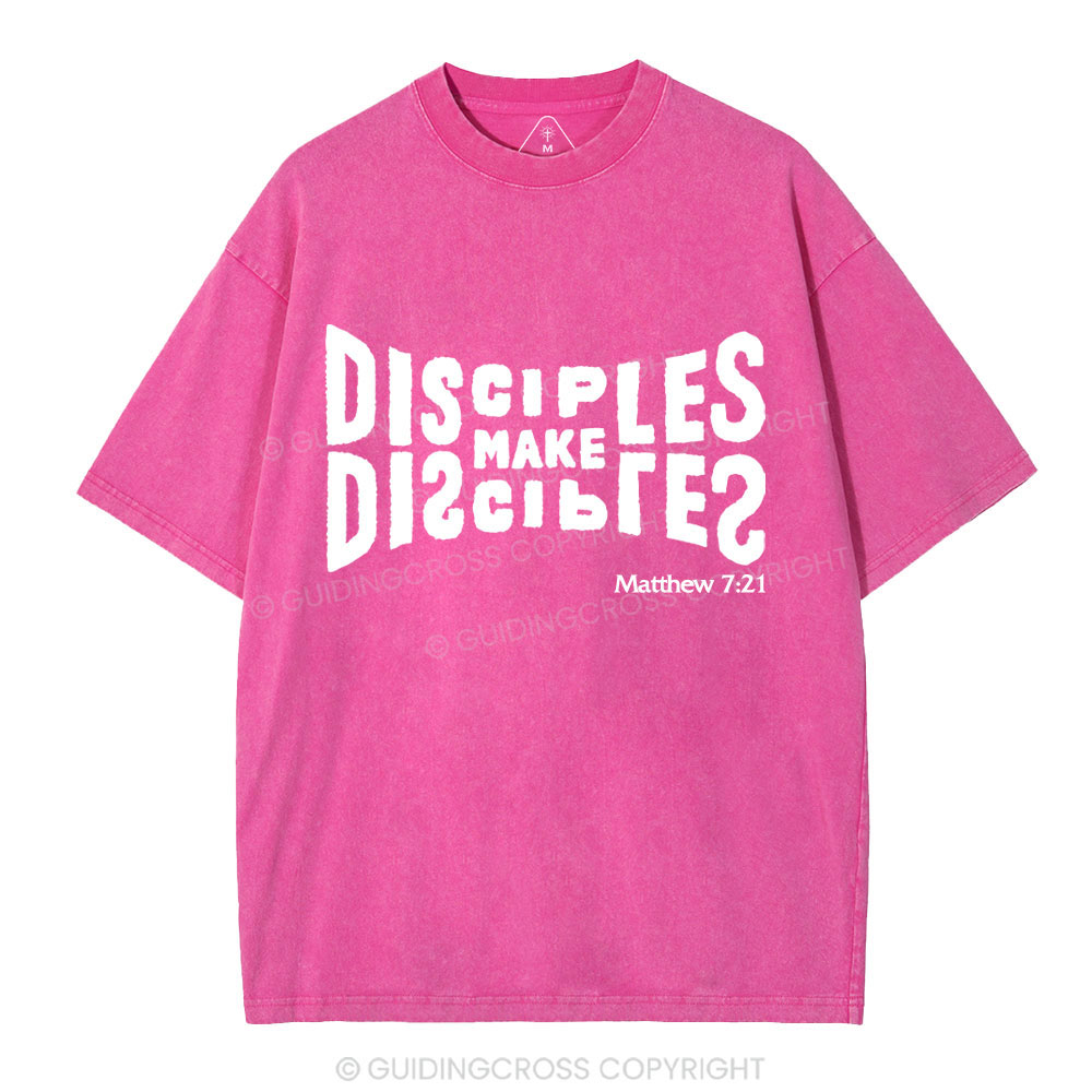 Go And Make Disciples Of All Nations Christian Washed T-Shirt