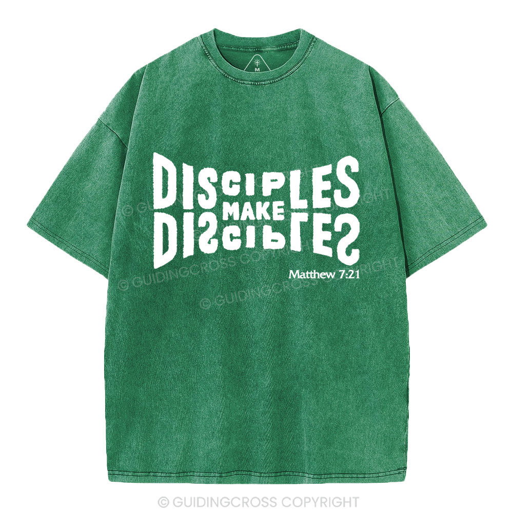 Go And Make Disciples Of All Nations Christian Washed T-Shirt