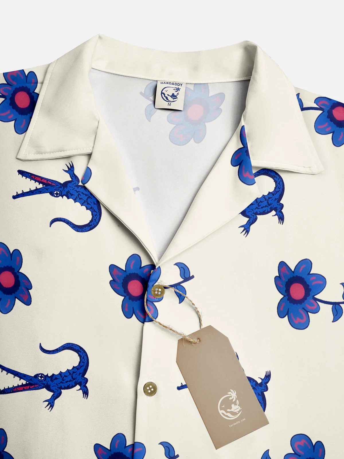 Hardaddy Floral Crocodile Quick Dry Aloha Cabana Shirt