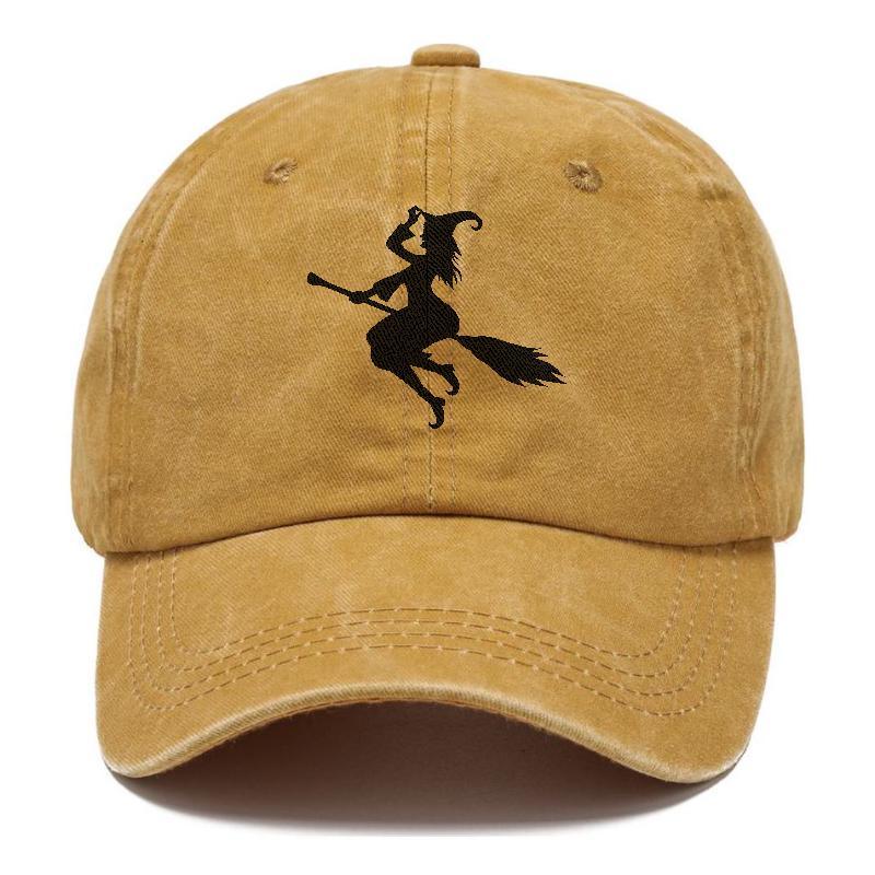 Vintage Charm: Enchanting Witch On Broom Hat (Limited Edition)