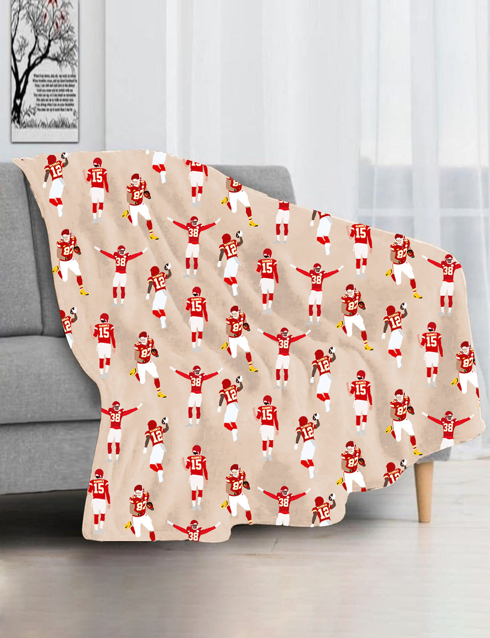 San Francisco Football Blanket