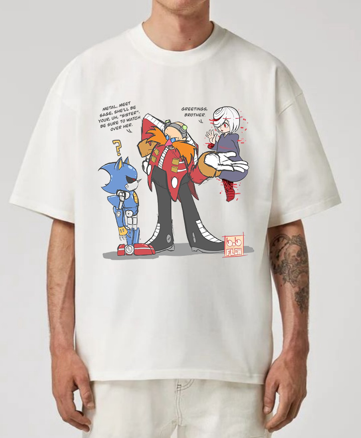 Unisex Funny sonic comics T-shirt/Crewneck/Hoodie