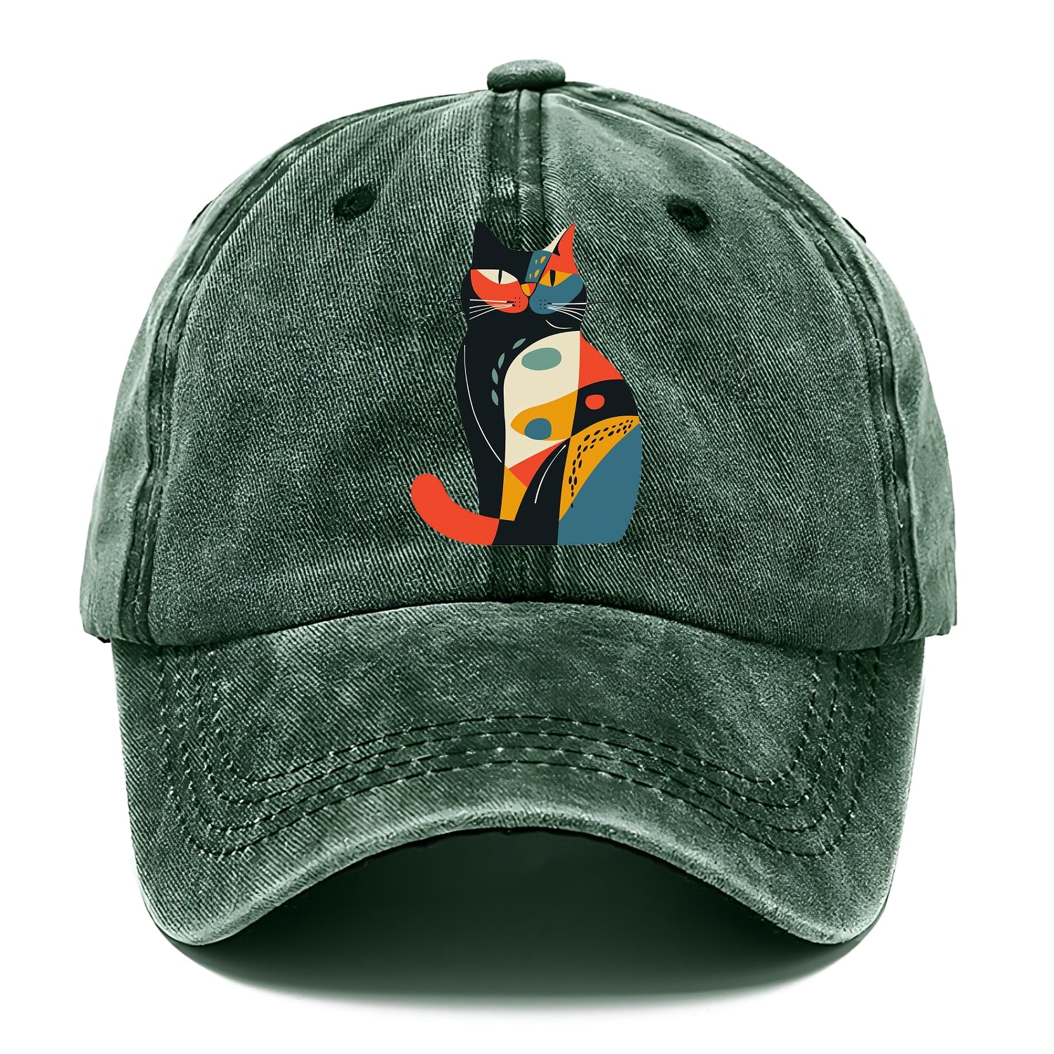 Abstract Elegance Colorful Cat Classic Cap