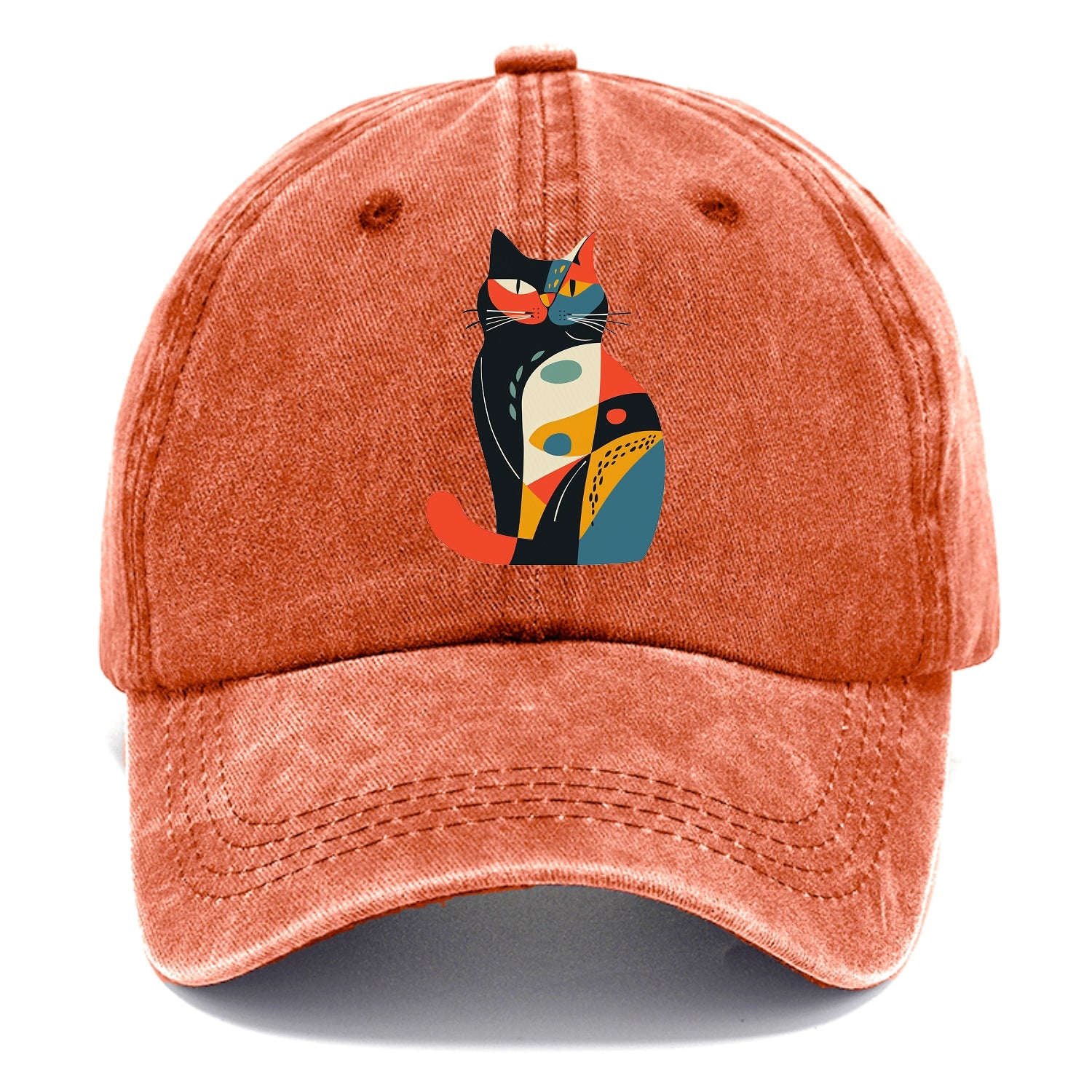Abstract Elegance Colorful Cat Classic Cap