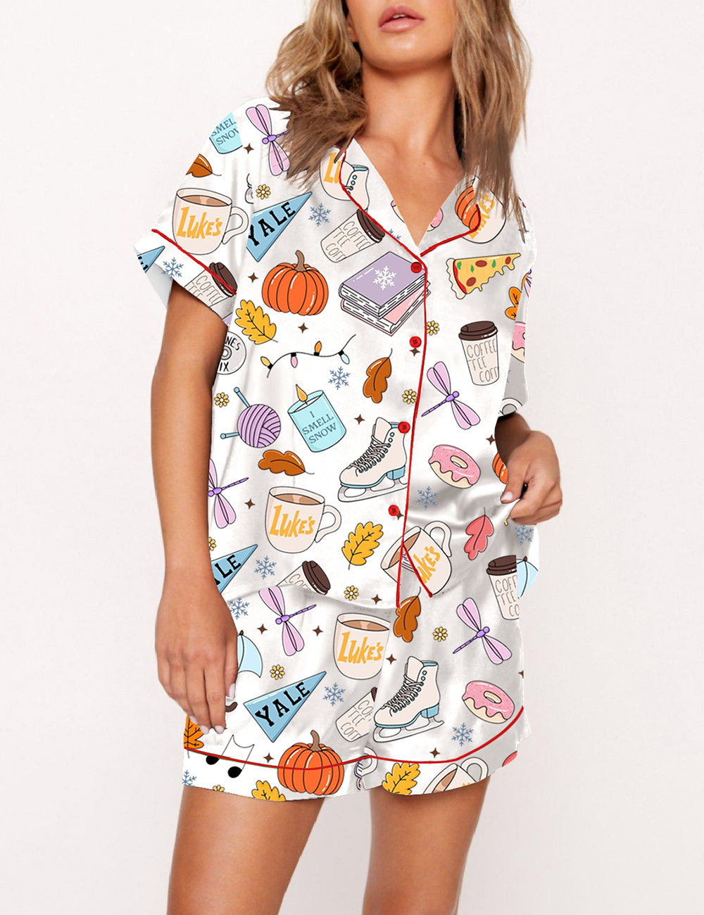 Women's Gilmore Girls Fall Season Pajama Set