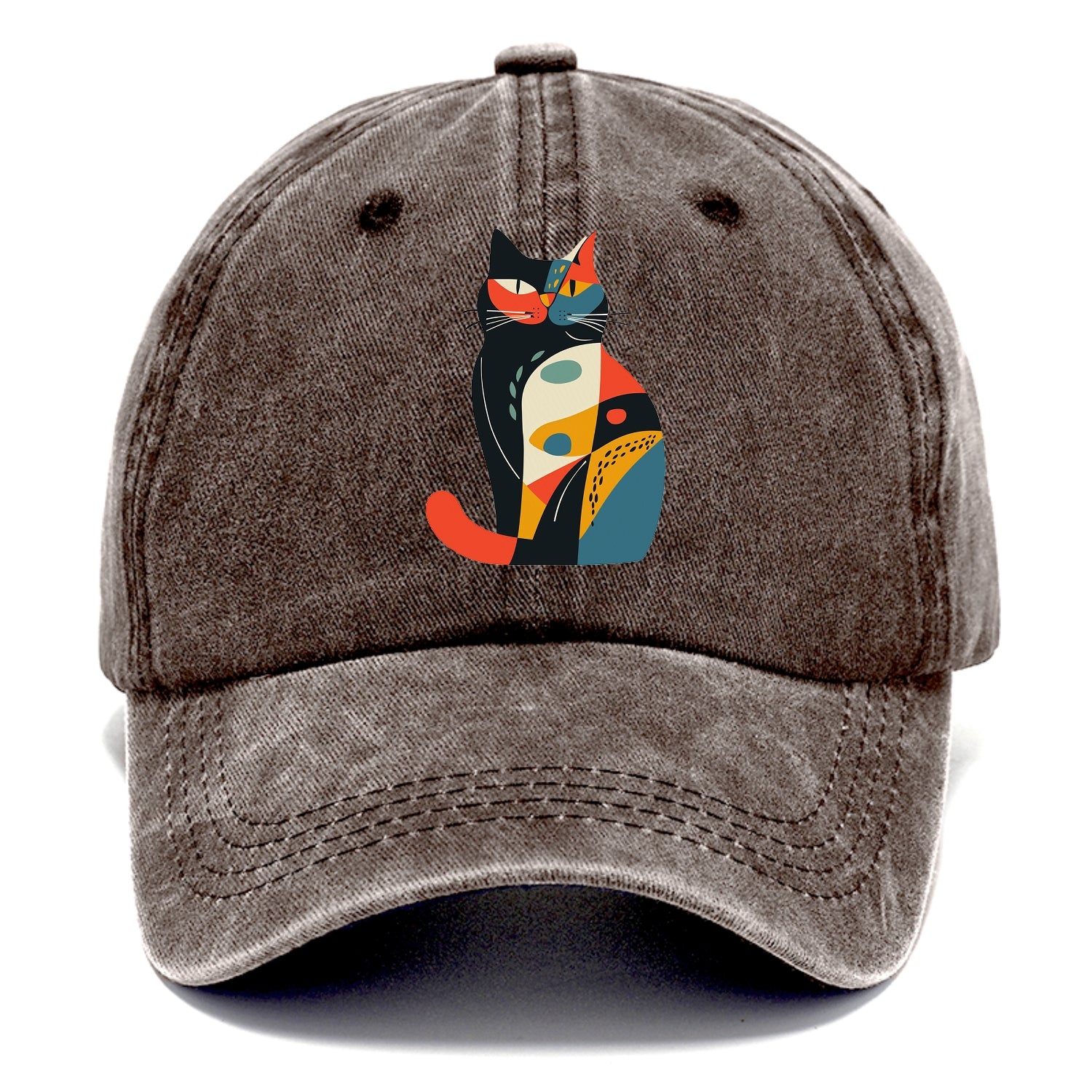 Abstract Elegance Colorful Cat Classic Cap