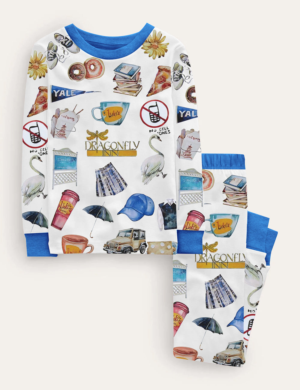 Kid's Gilmore Girl Stars Hollow Pajama Set