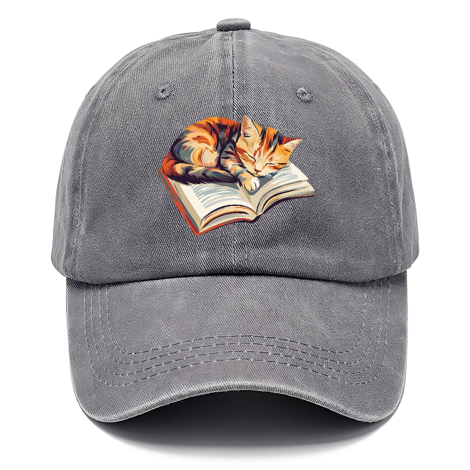 Cat Nap On Book Classic Cap
