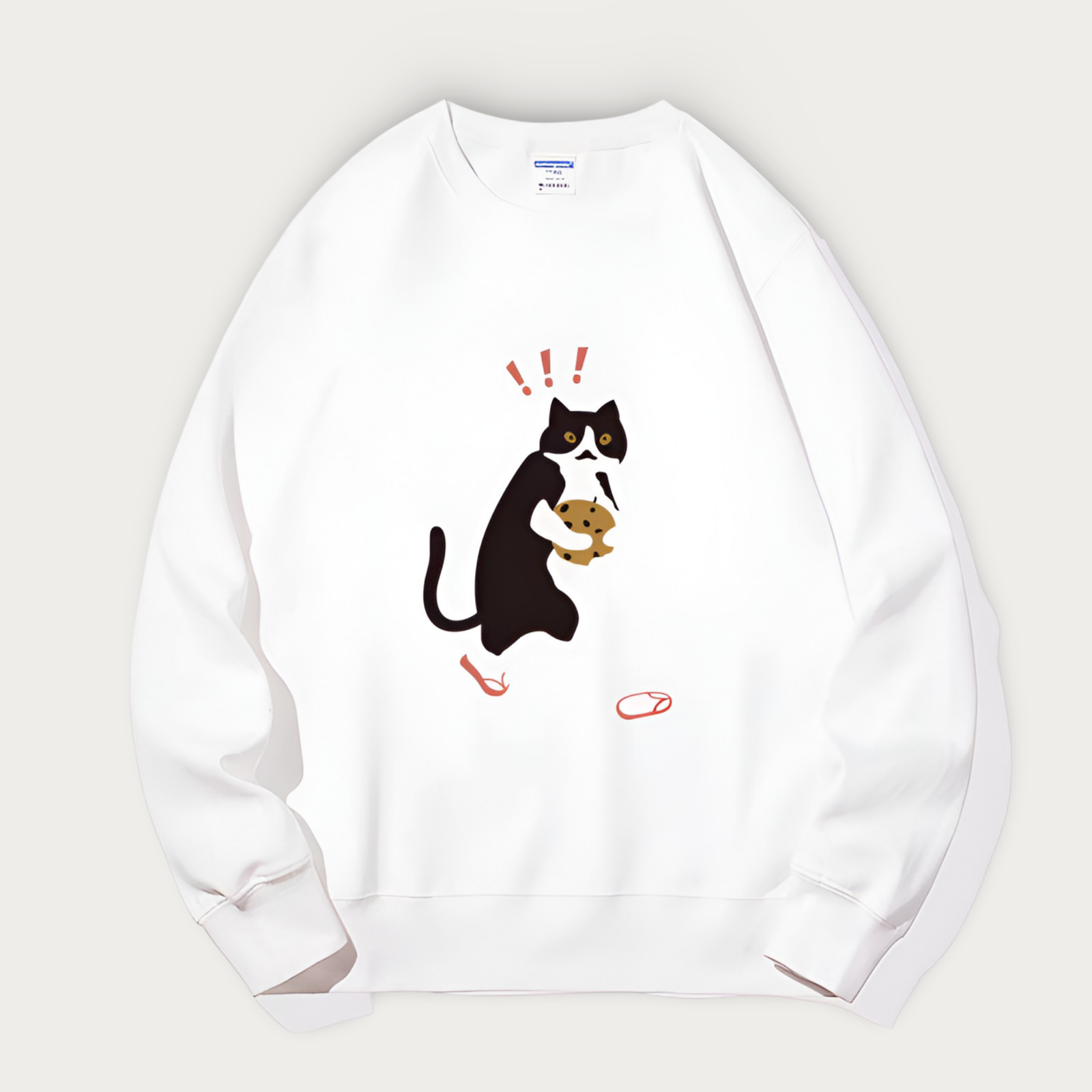 Cheeky Cat and Cookie Sweatshirt [Plus Size Available]