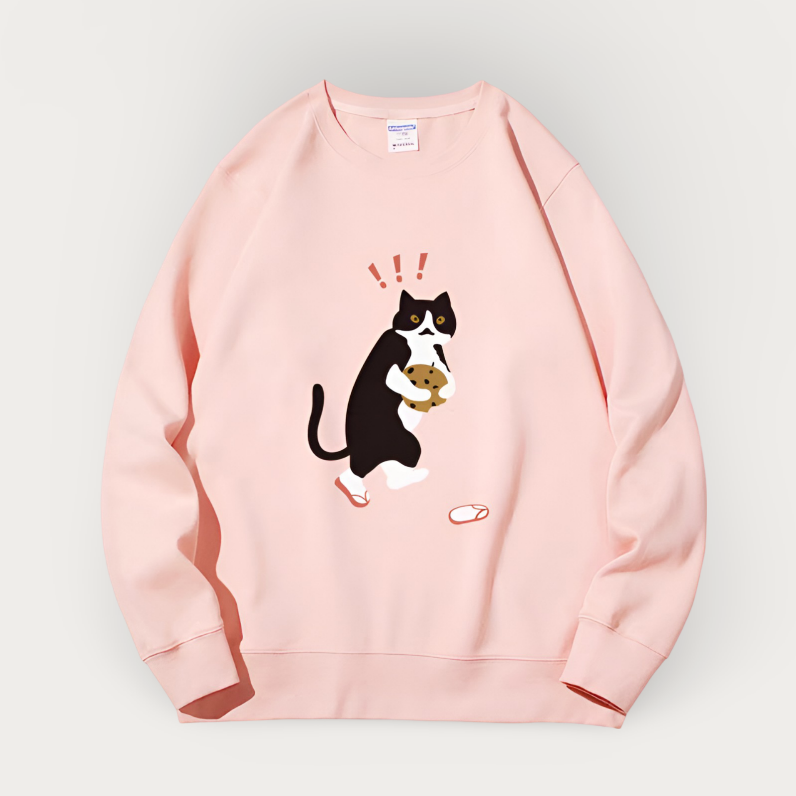 Cheeky Cat and Cookie Sweatshirt [Plus Size Available]