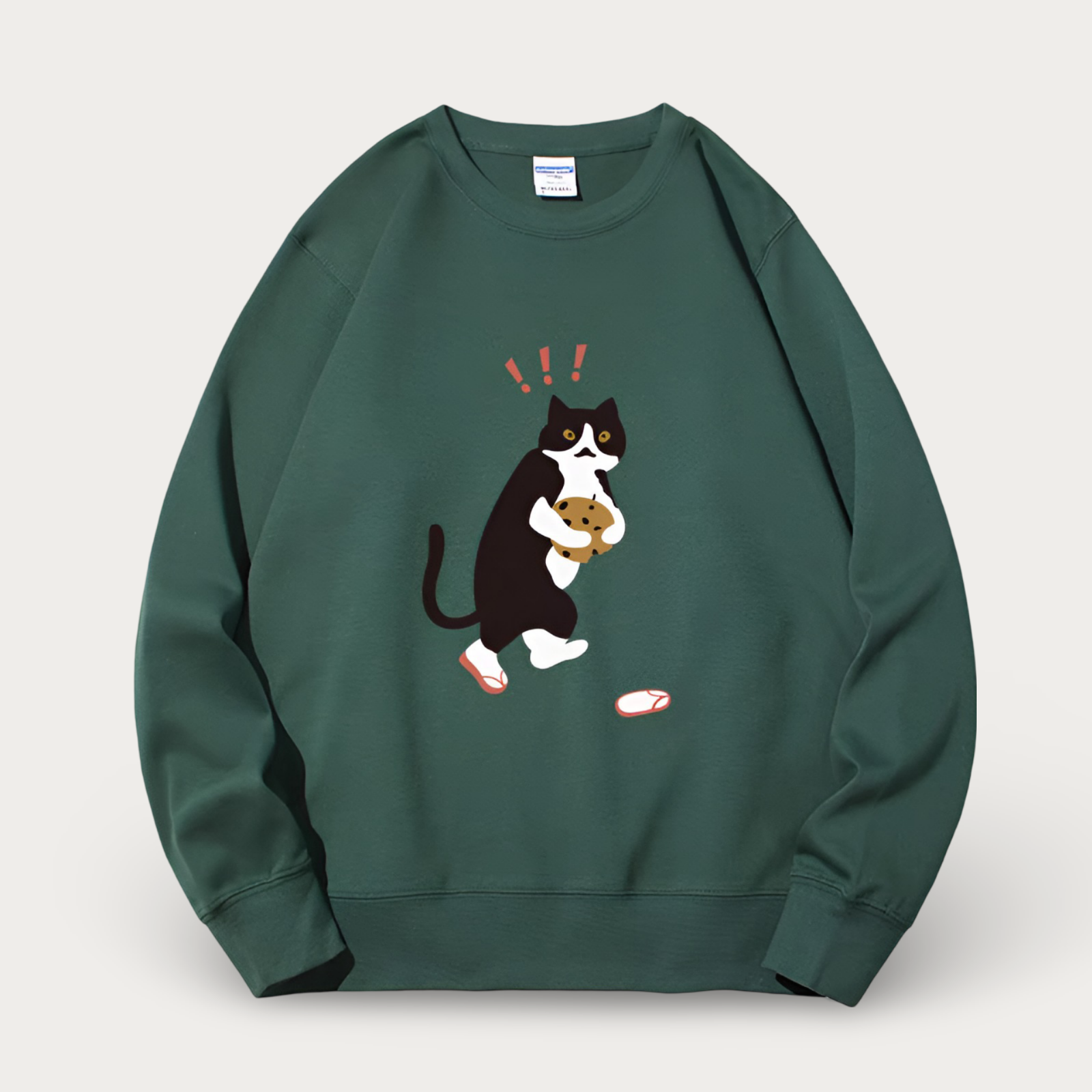 Cheeky Cat and Cookie Sweatshirt [Plus Size Available]
