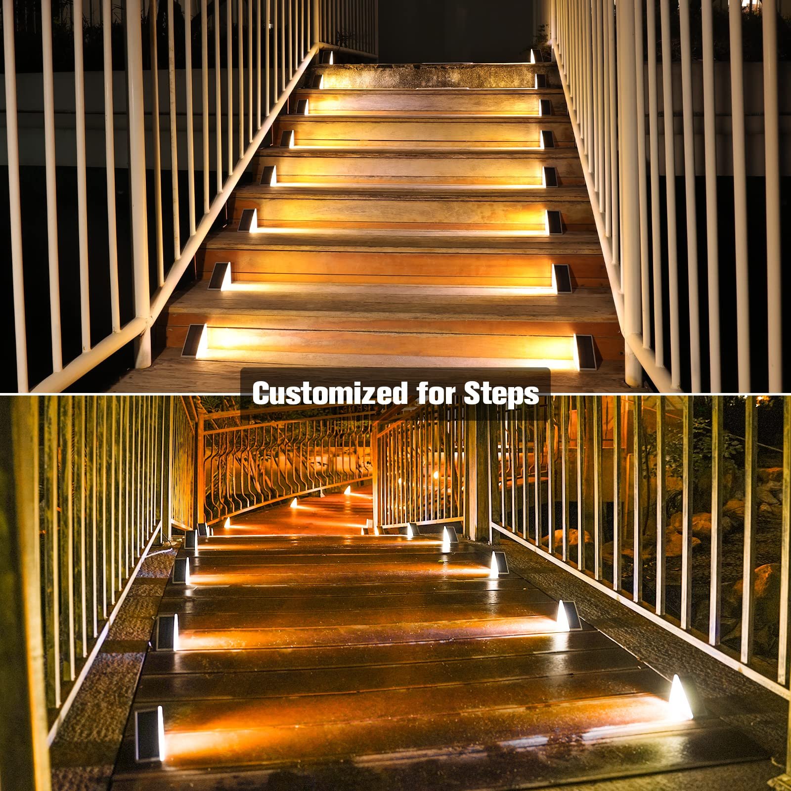Solar Step Lights Outdoor Waterproof