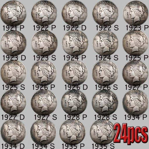 The Complete Collection of 19211935 Peace Silver Dollar