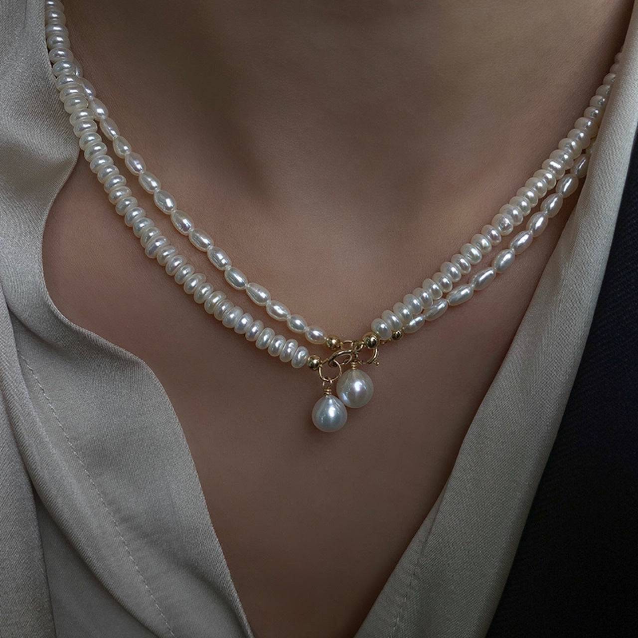 Rice Pearls Necklace