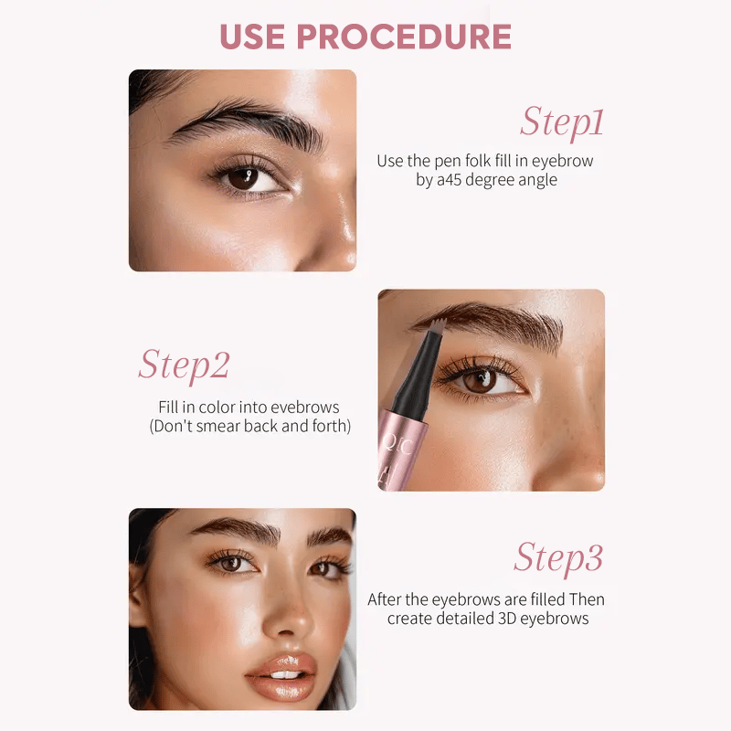 Waterproof Micro-Fork Eyebrow Pencil【Buy 1 Get 1 FREE – Pick Any 2 Colors】
