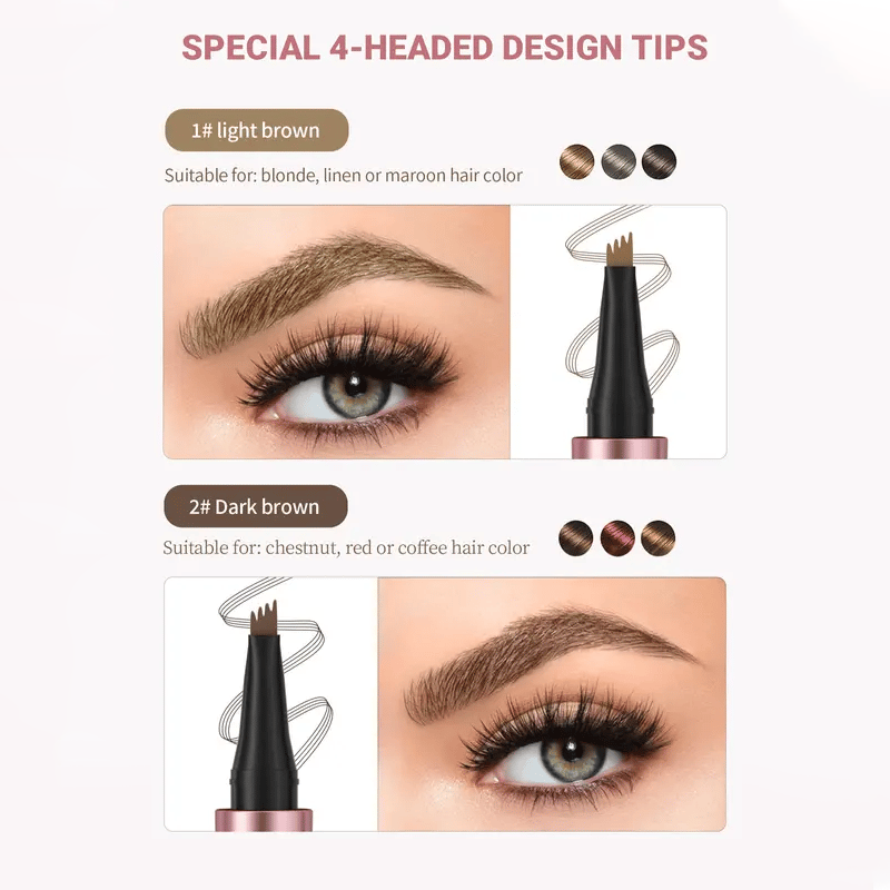 Waterproof Micro-Fork Eyebrow Pencil【Buy 1 Get 1 FREE – Pick Any 2 Colors】
