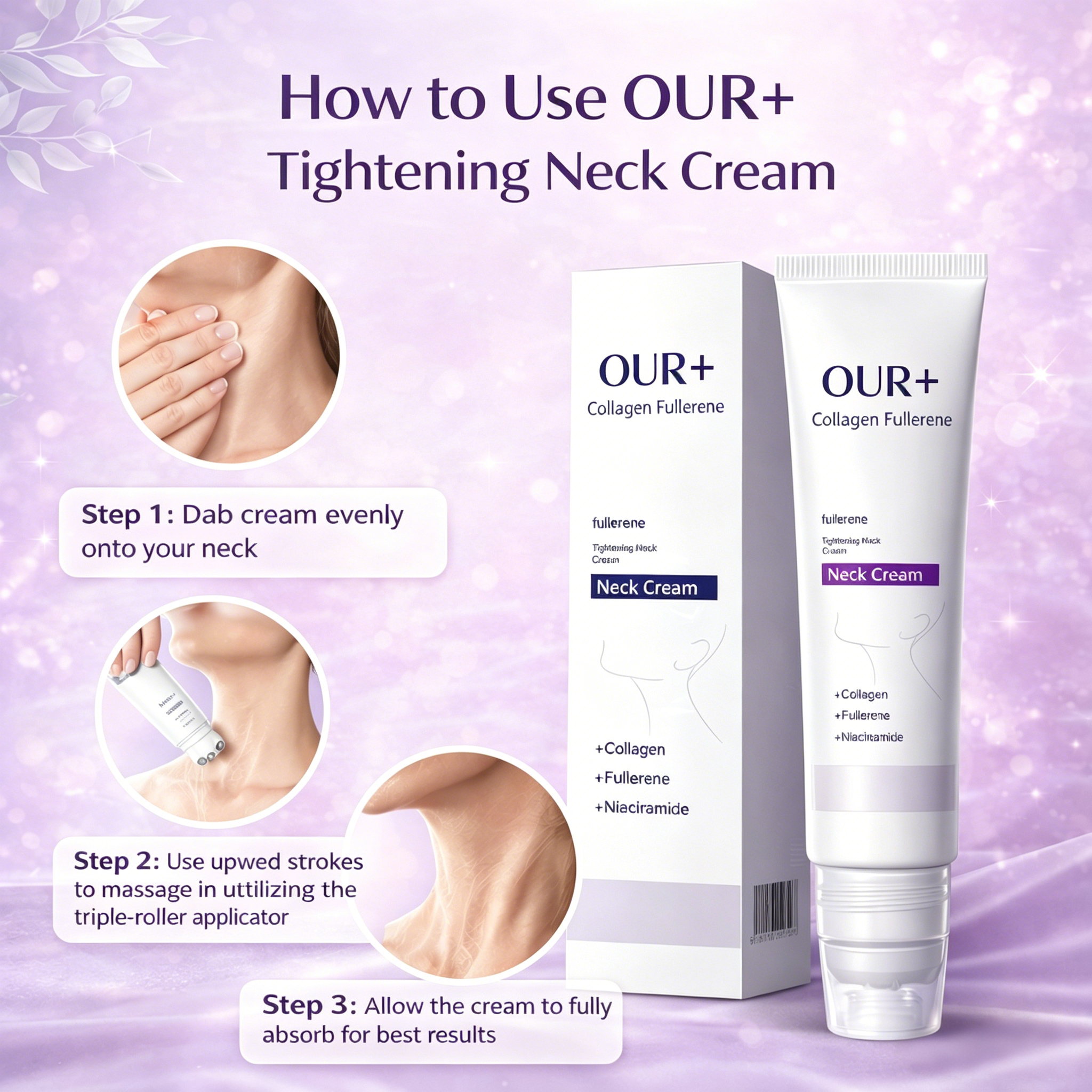 Neck Lift Roller Cream — Smooth Wrinkles & Sculpt Your Neck Fast