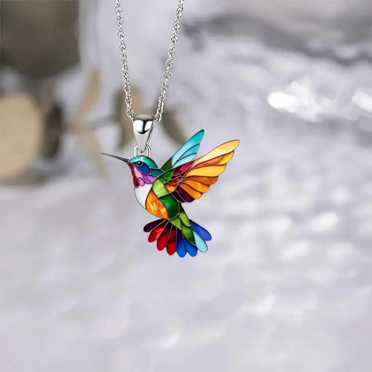 Best Gift Of 2026 | Rainbow Hummingbird Necklace + Matching Earrings (Free Gift)