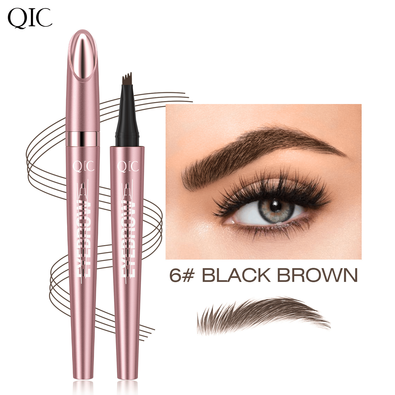 Waterproof Micro-Fork Eyebrow Pencil【Buy 1 Get 1 FREE – Pick Any 2 Colors】