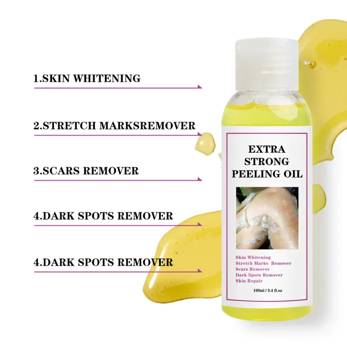 Extra Strong Yellow Peeling Brightening Oil – Gentle Body Hyperpigmentation Treatment 🧡