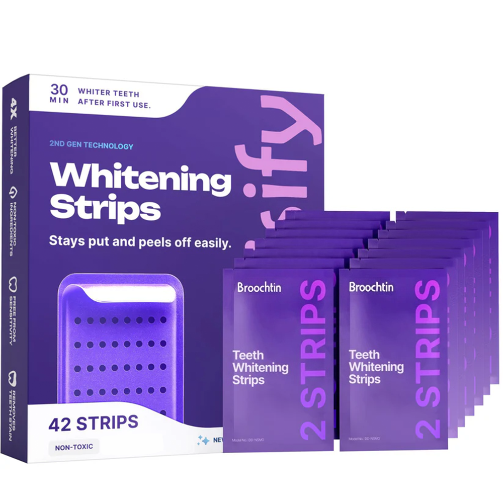 Broochtin™ Purple Tooth Whitening Strips