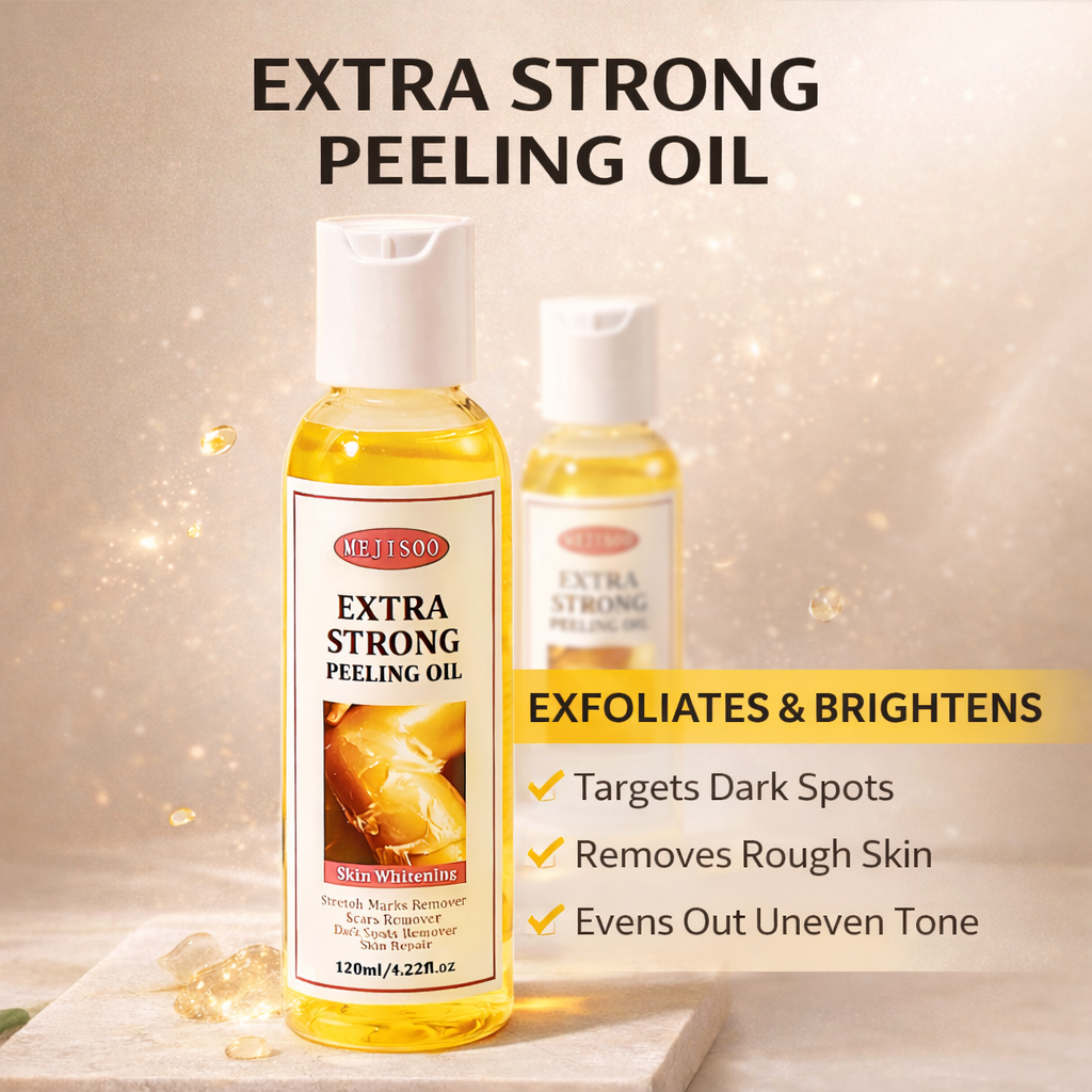 Extra Strong Yellow Peeling Brightening Oil – Gentle Body Hyperpigmentation Treatment 🧡