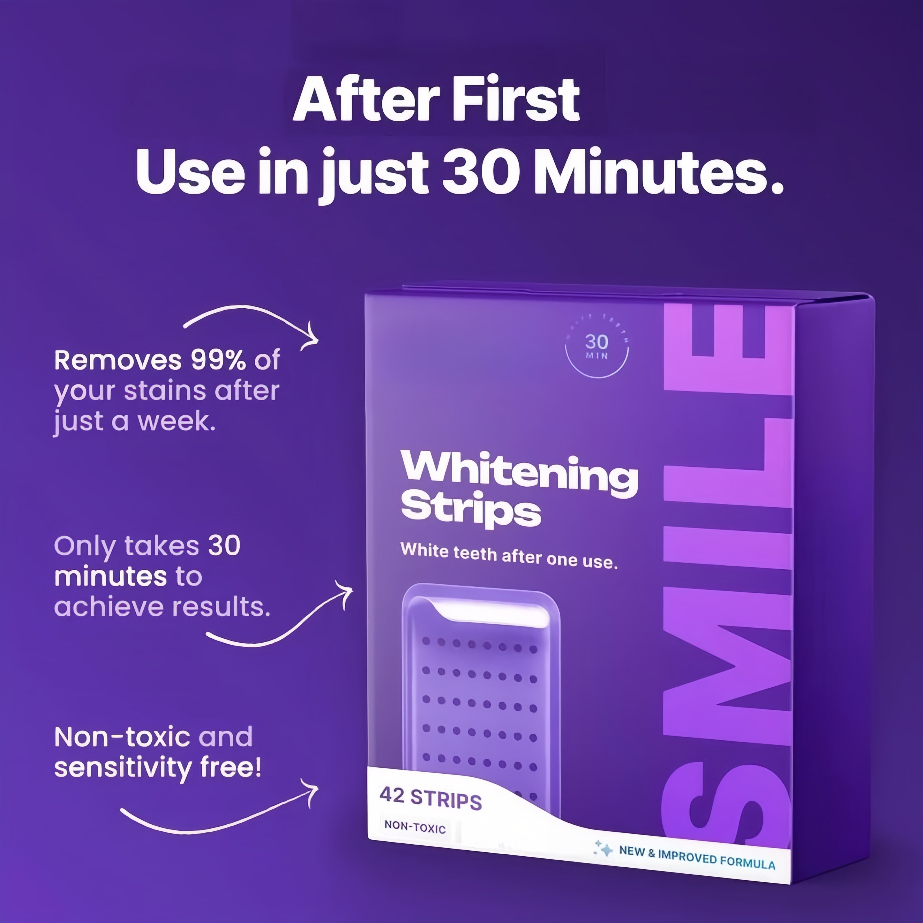 Broochtin™ Purple Tooth Whitening Strips