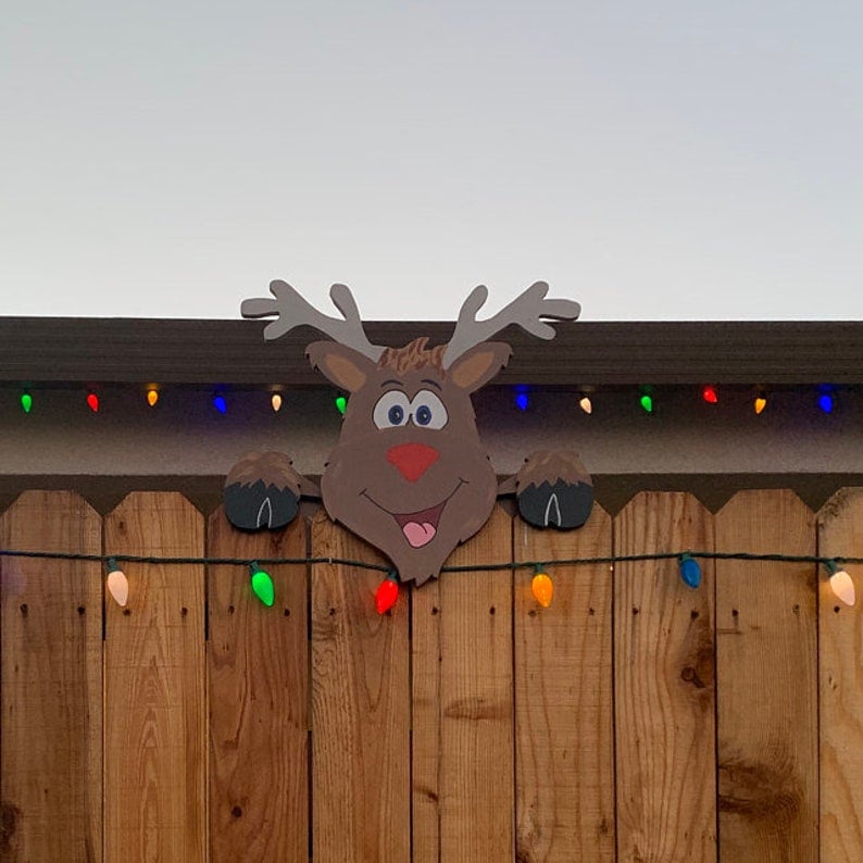 🎅Santa Claus Fence Peeker Holiday Outdoor Decoration
