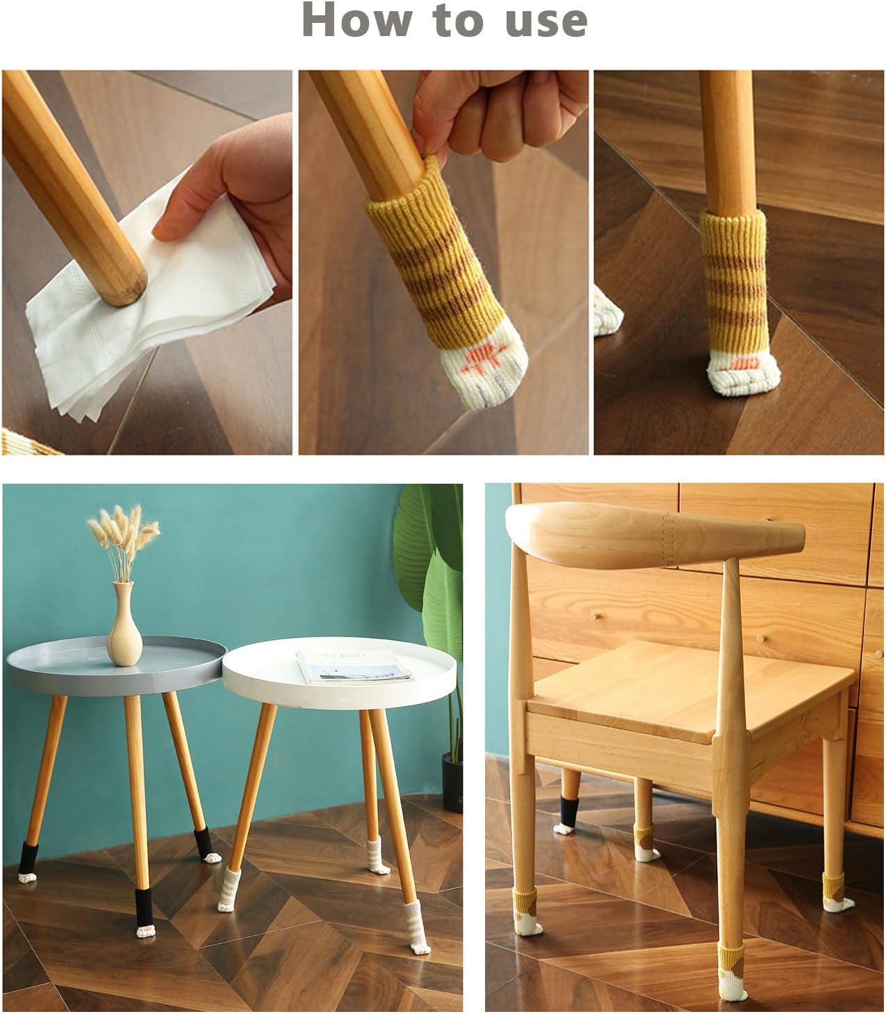 Knitted Chair Leg Socks